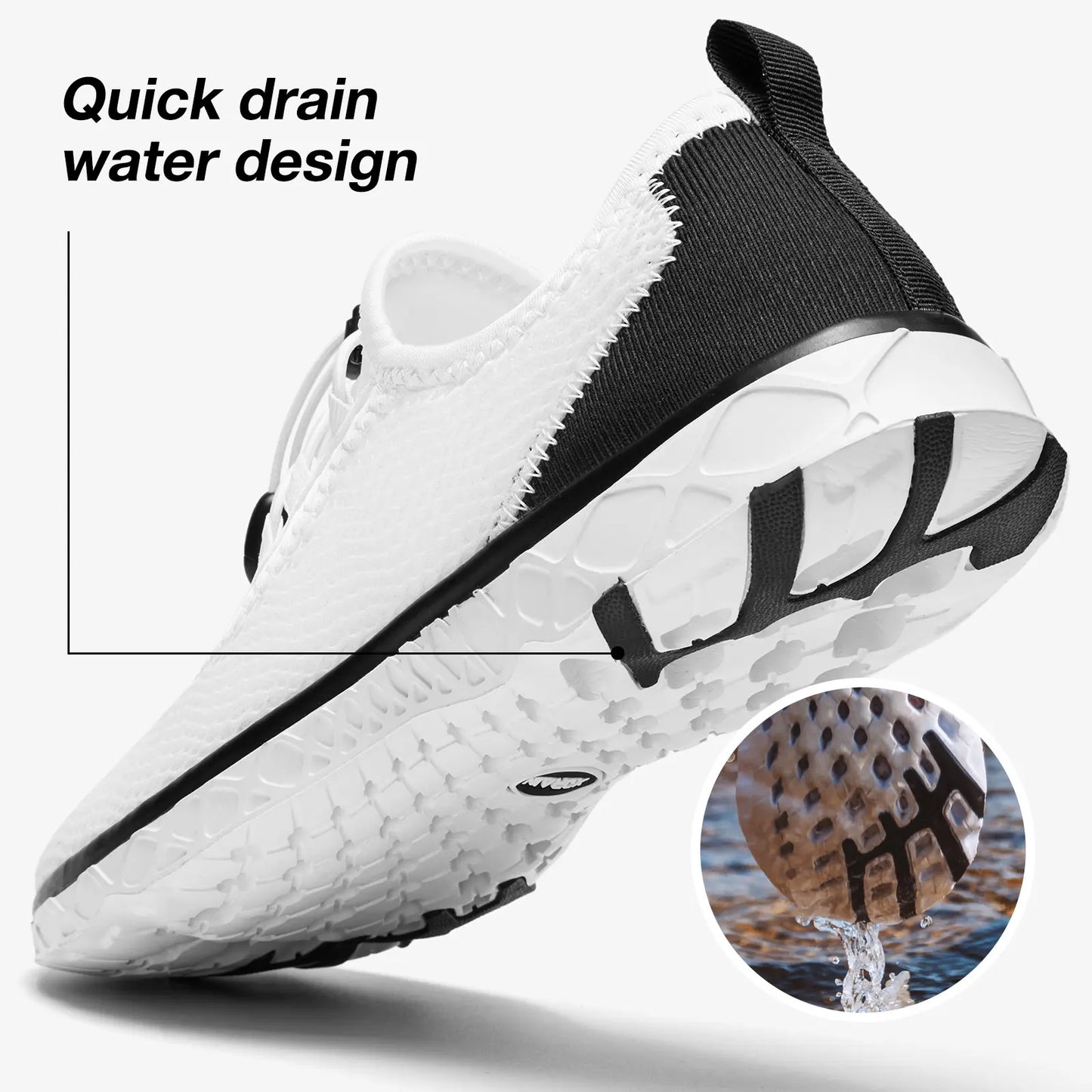 ALEADER Men's Lightweight Quick Dry Water Shoes