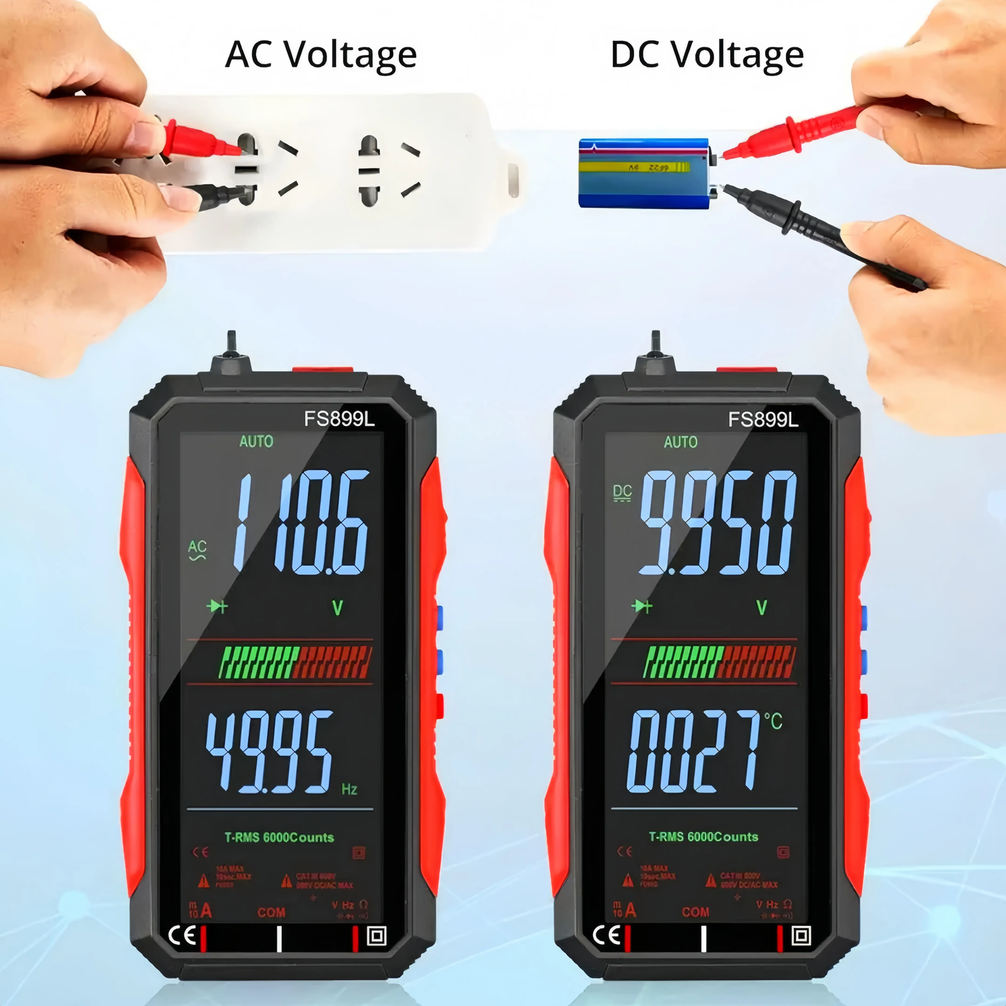 Fully Automatic TRMS 6000 Count Digital Voltmeter