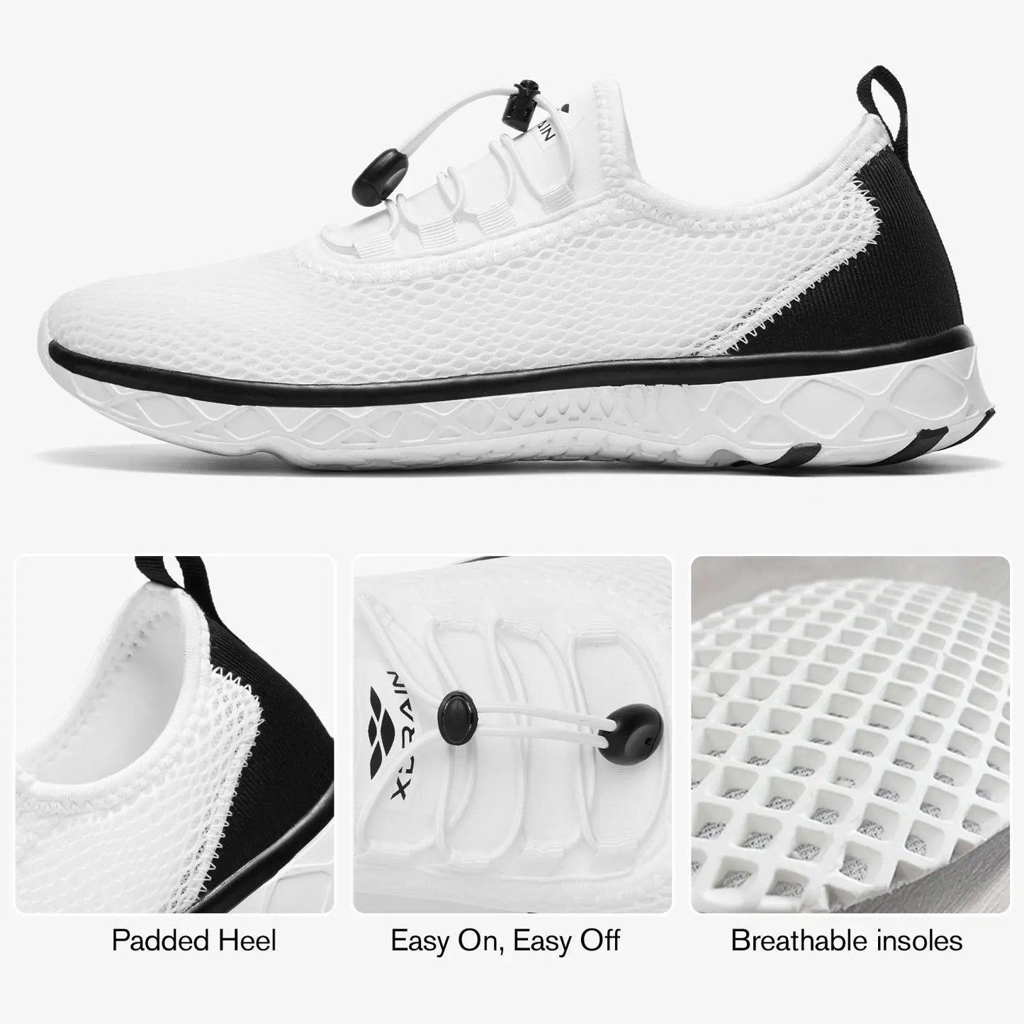 ALEADER Men's Lightweight Quick Dry Water Shoes